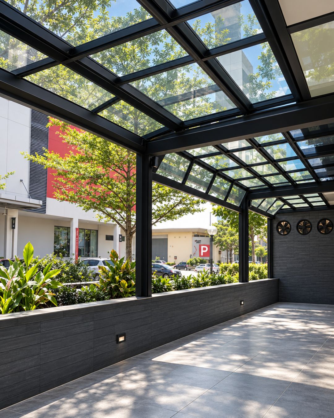 Glazed canopy enclosure