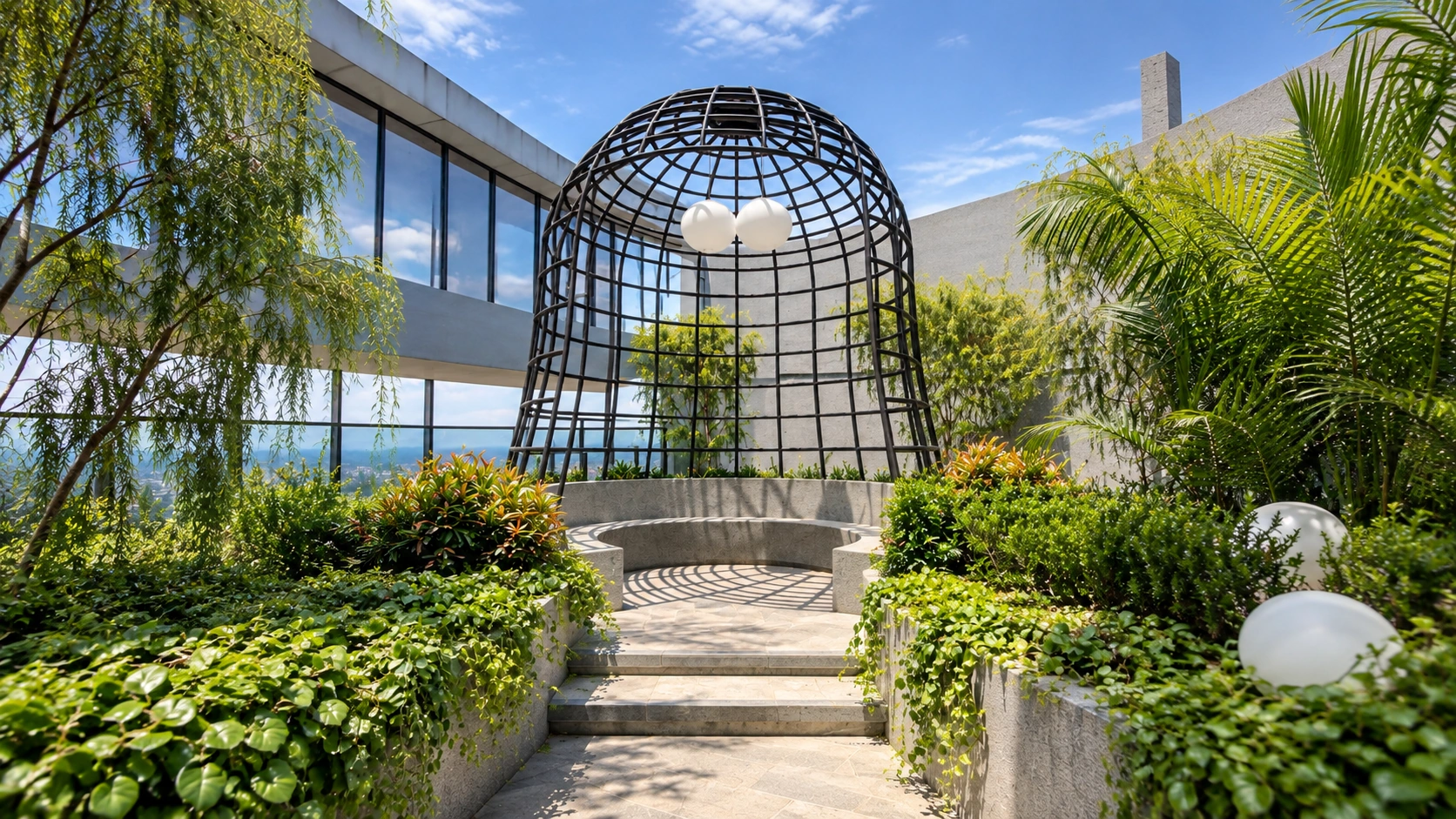 The domed metal lattice at TRION @ KL
